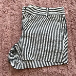 J. Crew Striped Blue and White Shorts